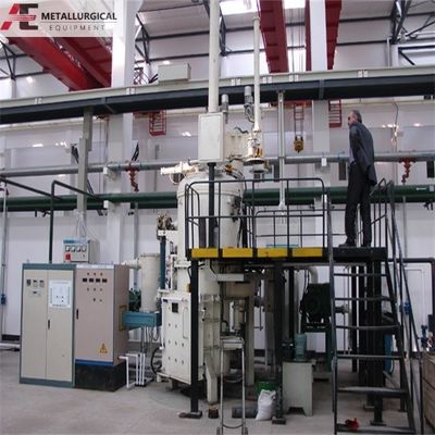 Ελεγχόμενος από PLC Βιομηχανικός φούρνος τήξης υπό κενό 100kg-500kg 380V τάση