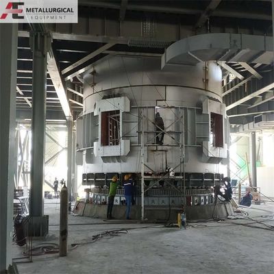 Ηλεκτρικός Βυθισμένος Φούρνος Άξονας 170kW Μηχανή τήξης μετάλλων πυριτίου 100T