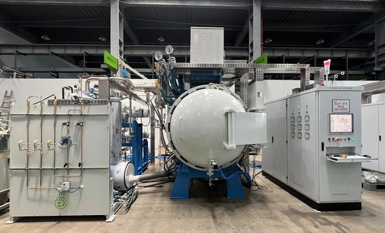 Φούρνος συντριβής υψηλού κενού με κενό 10-3Pa και εύρος θερμοκρασίας 1800°C έως 2500°C για θερμική επεξεργασία
